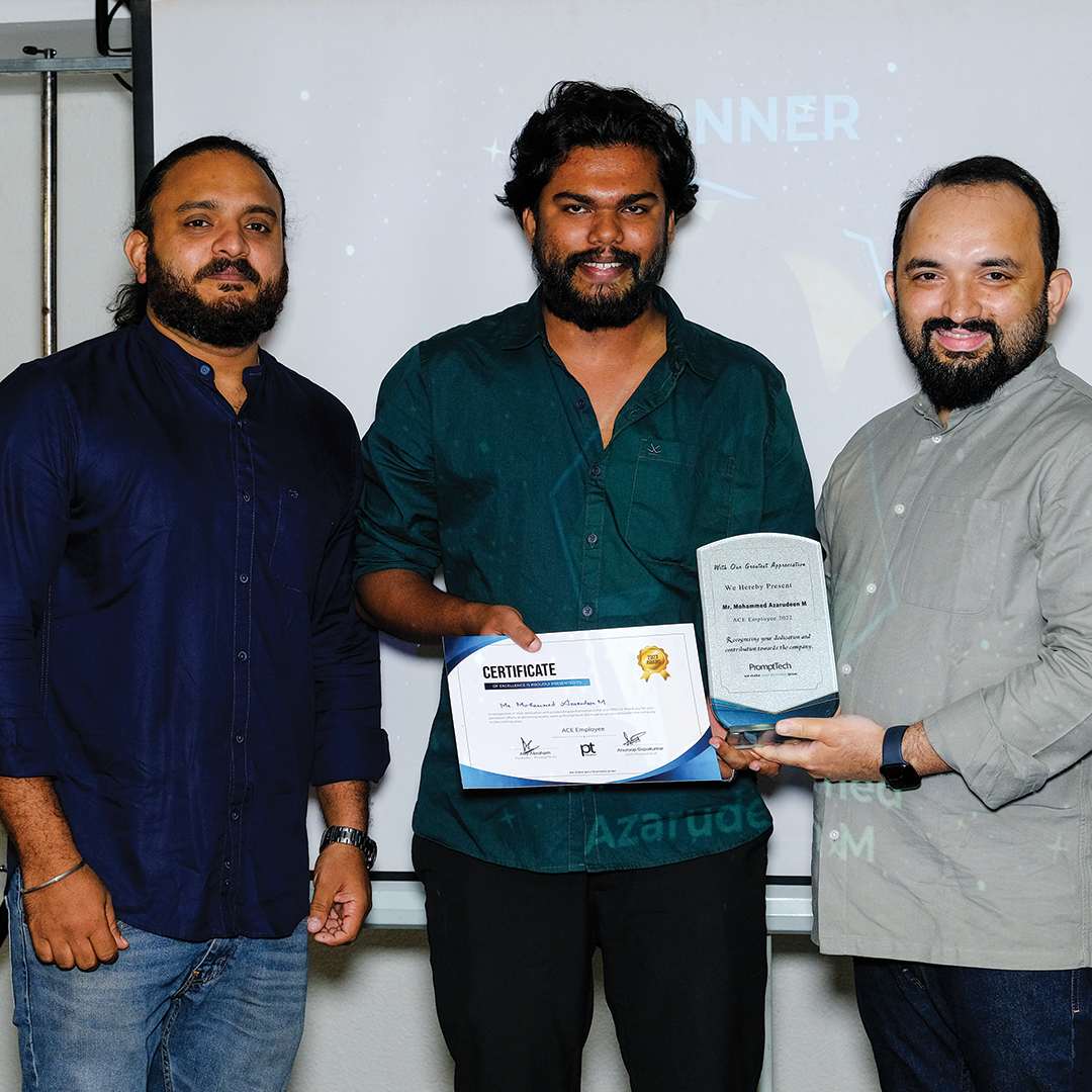 Mr. Mohammed Azarudeen M.- Graphic Designer
ACE Employee of the Year 2022-23